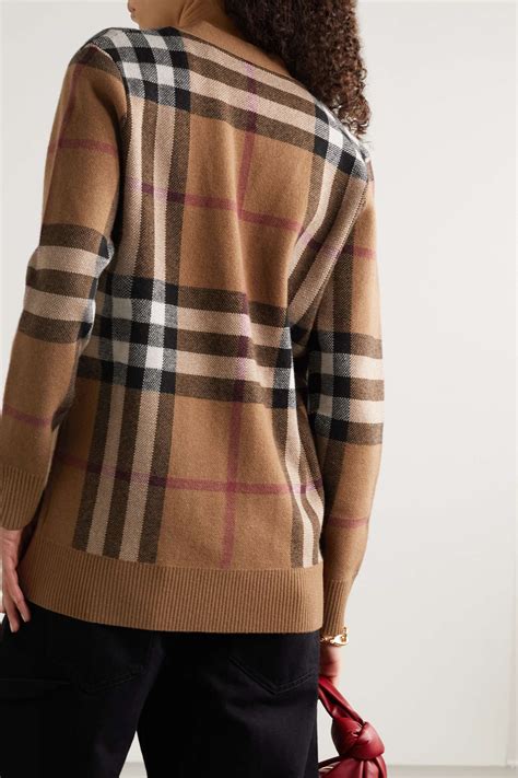 BURBERRY Checked wool and cashmere